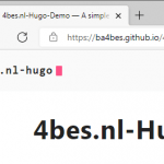 Create a website with Hugo and GitHub Pages
